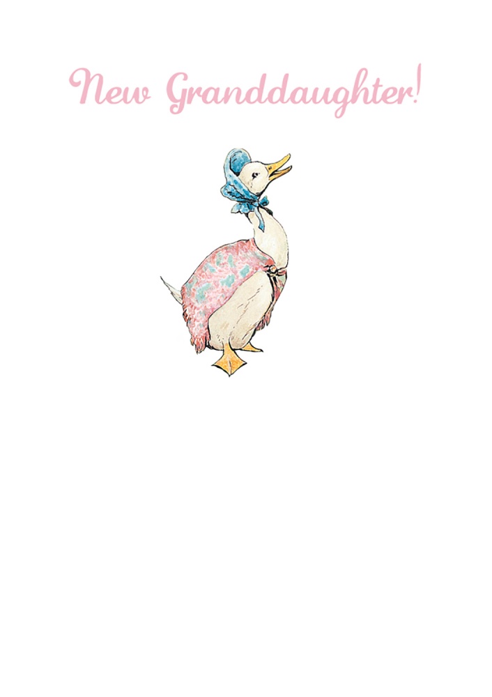 Beatrix Potter New Granddaughter Greeting Card